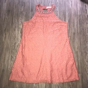 Gorgeous coral color party dress